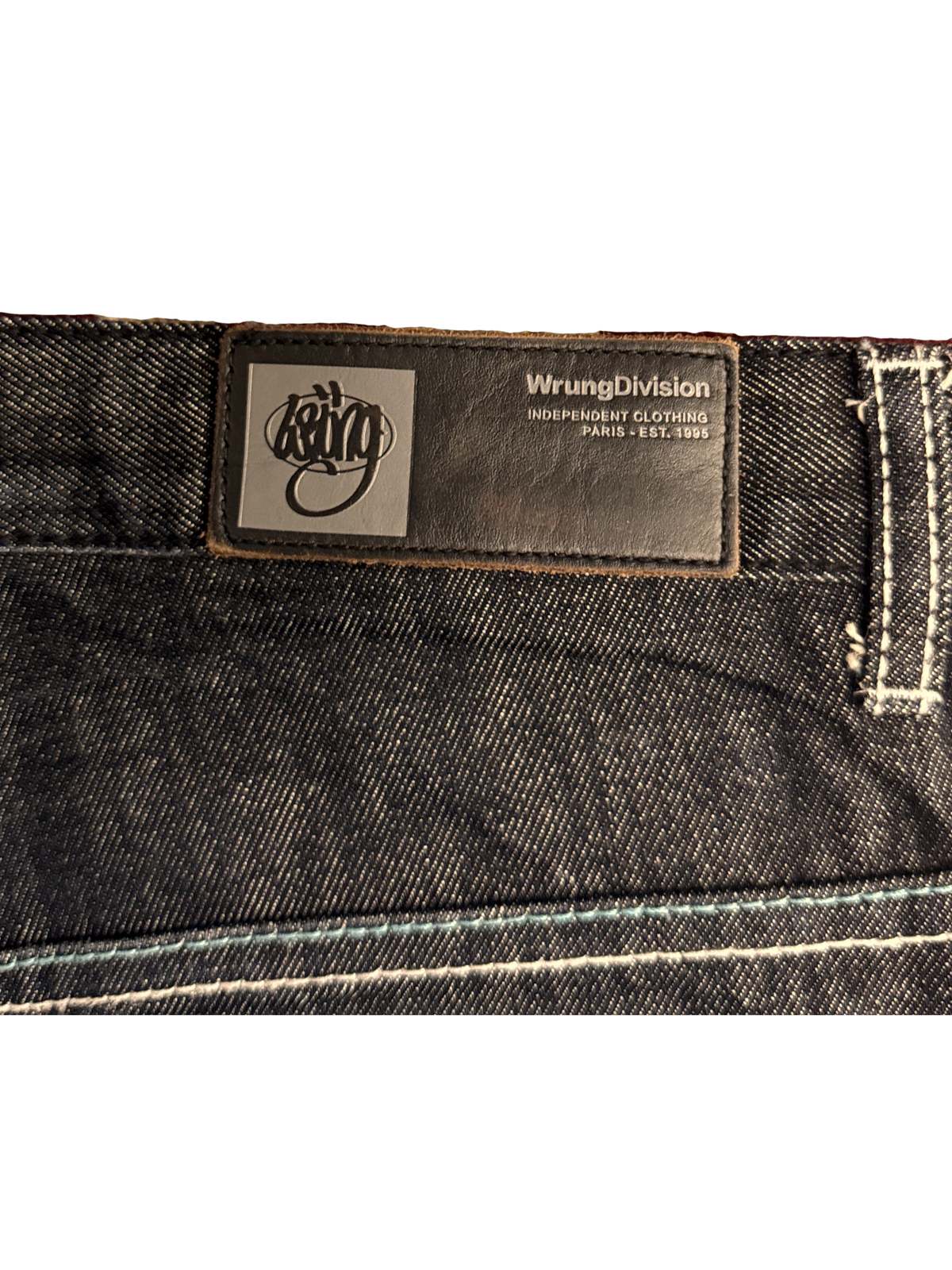 [V1183] Vintage y2k Wrung marineblaue straight jeans