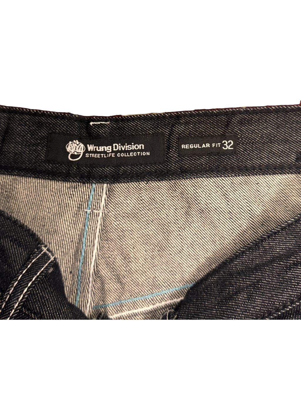 [V1183] Vintage y2k Wrung marineblaue straight jeans