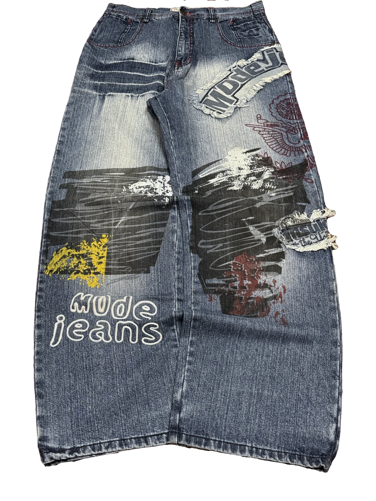 [V1184] Vintage y2k Mido blaue baggy jeans