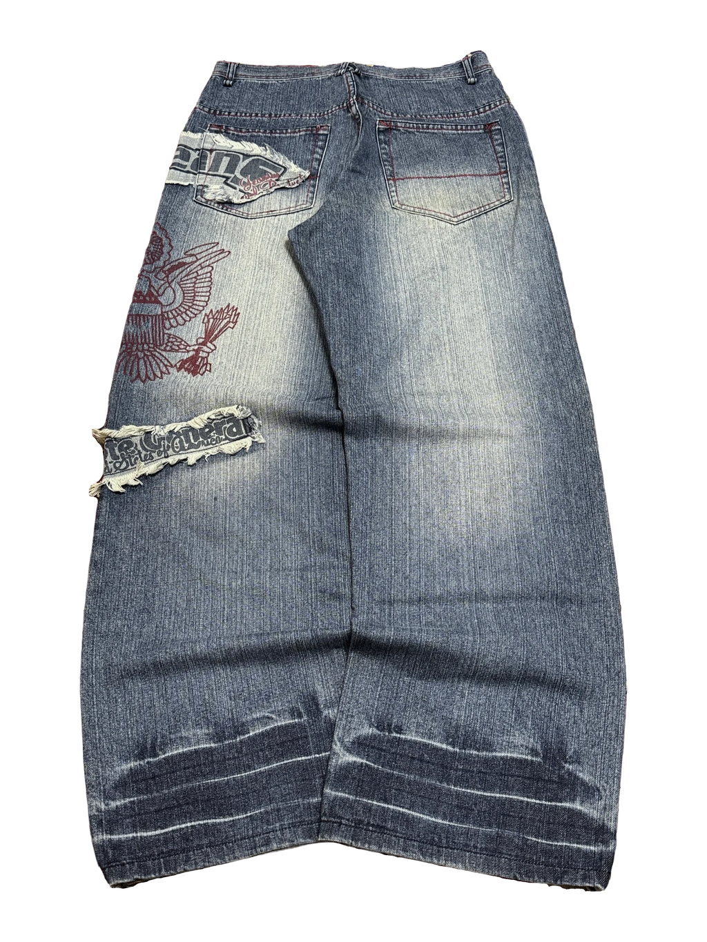 [V1184] Vintage y2k Mido blaue baggy jeans