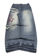 [V1184] Vintage y2k Mido blaue baggy jeans