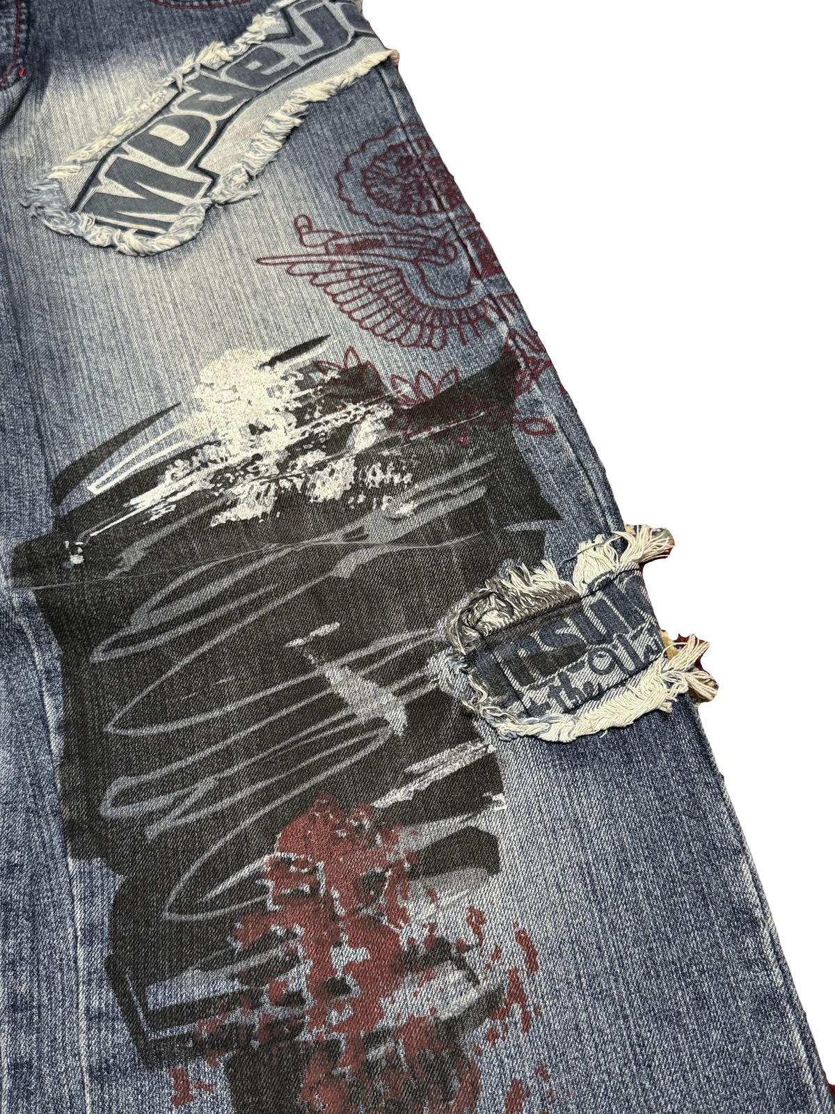 [V1184] Vintage y2k Mido blaue baggy jeans