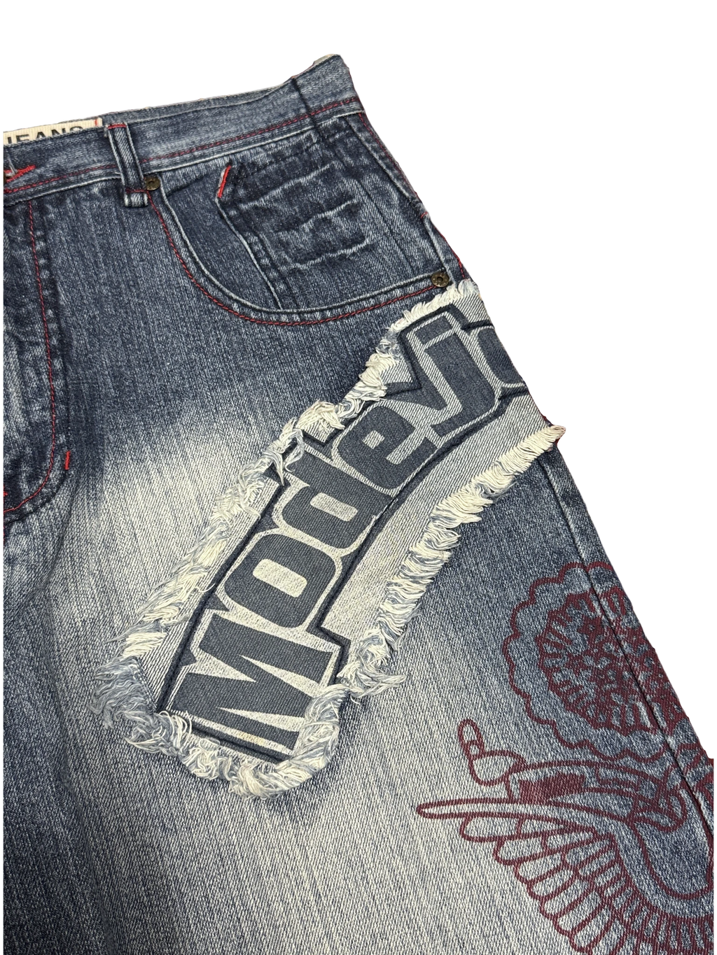 [V1184] Vintage y2k Mido blaue baggy jeans