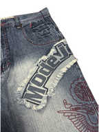 [V1184] Vintage y2k Mido blaue baggy jeans