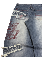 [V1184] Vintage y2k Mido blaue baggy jeans
