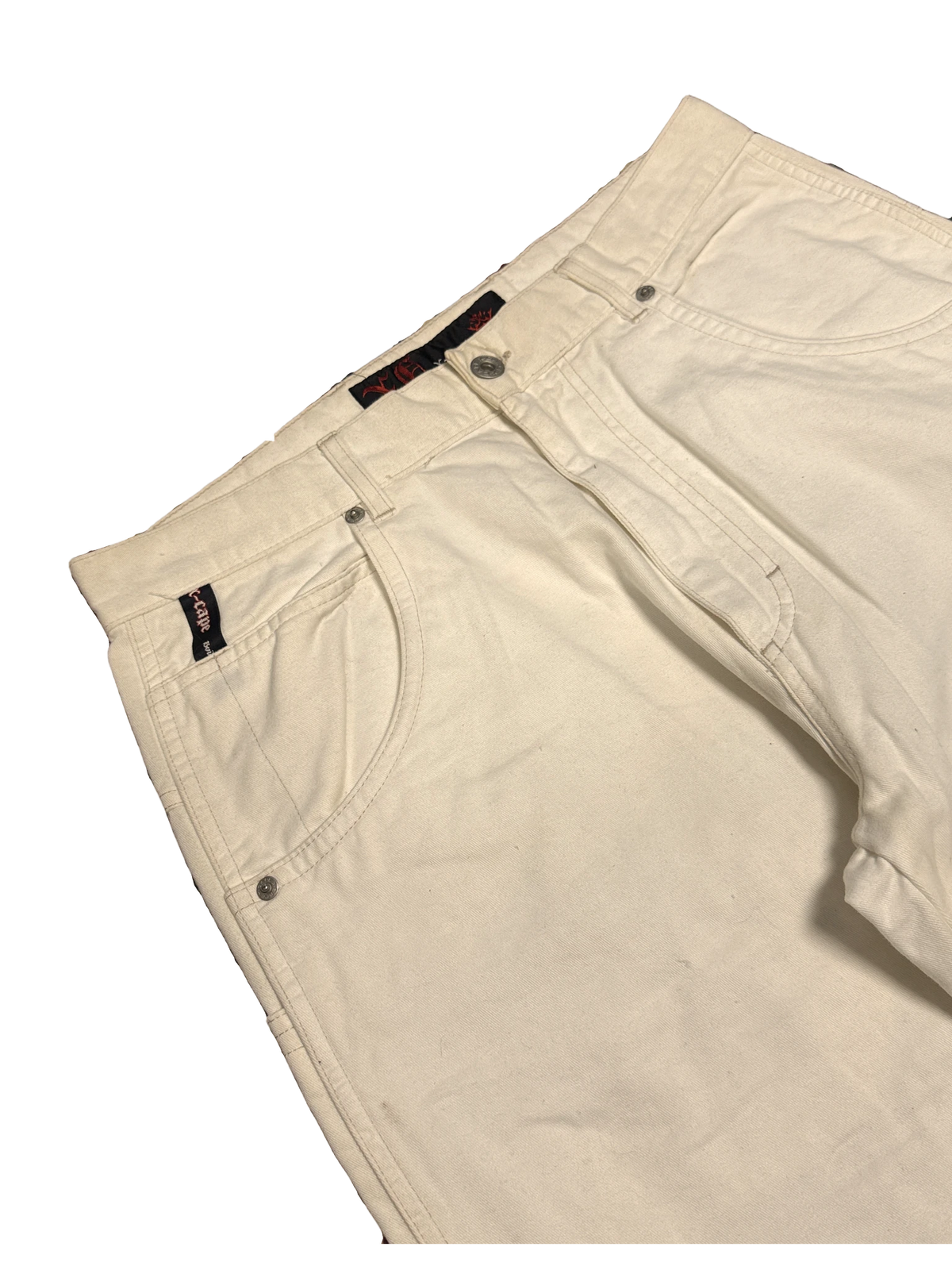 [V1185] Vintage y2k X-Cape weiße baggy jeans