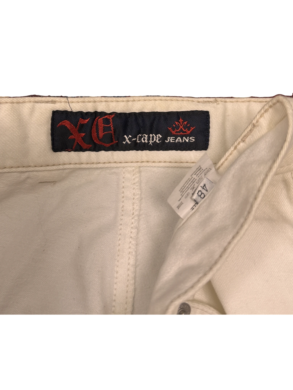 [V1185] Vintage y2k X-Cape weiße baggy jeans