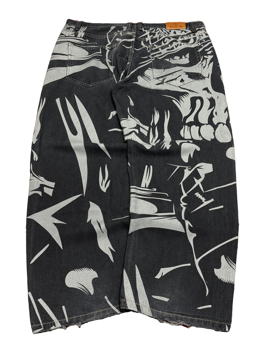 [V1186de] Vintage y2k Townz schwarze baggy jeans