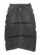 [V1186de] Vintage y2k Townz schwarze baggy jeans