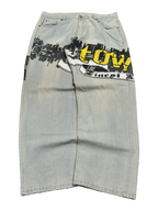[V1187de] Vintage y2k Townz blaue baggy jeans