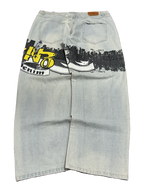 [V1187de] Vintage y2k Townz blaue baggy jeans