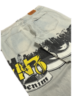 [V1187de] Vintage y2k Townz blaue baggy jeans