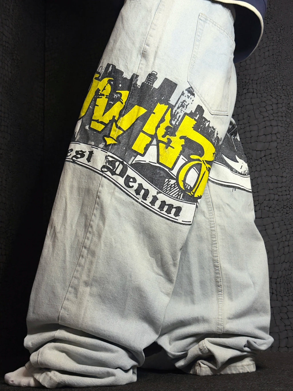 [V1187de] Vintage y2k Townz blaue baggy jeans