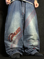 [V1189] Vintage y2k UNK blaue baggy jeans