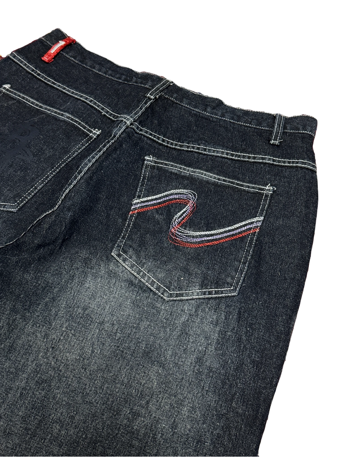 [V1190] Vintage y2k UNK marineblaue baggy jeans
