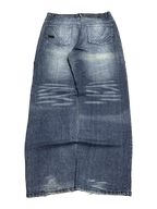 [V1191] Vintage y2k Akademiks marineblaue baggy jeans