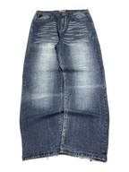 [V1191] Vintage y2k Akademiks marineblaue baggy jeans