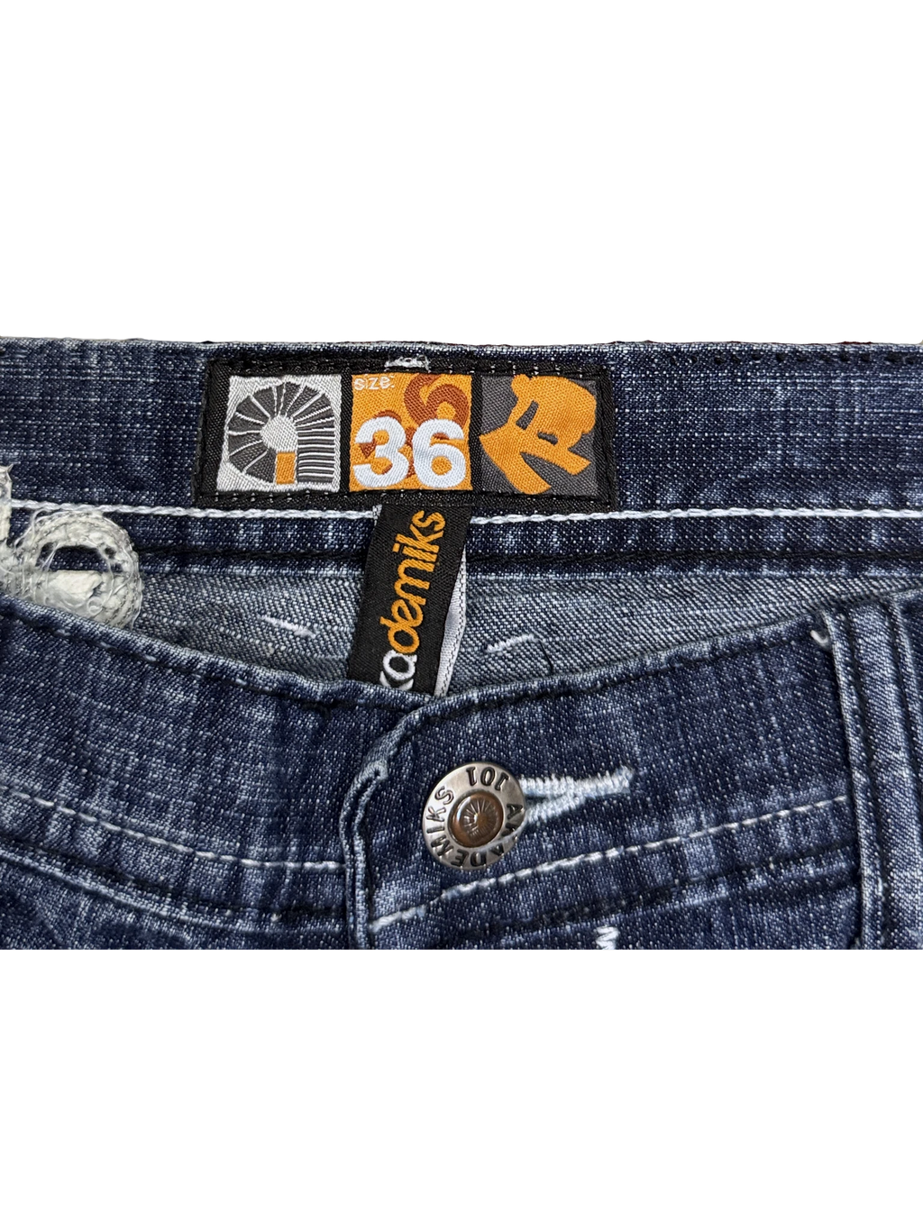 [V1191] Vintage y2k Akademiks marineblaue baggy jeans