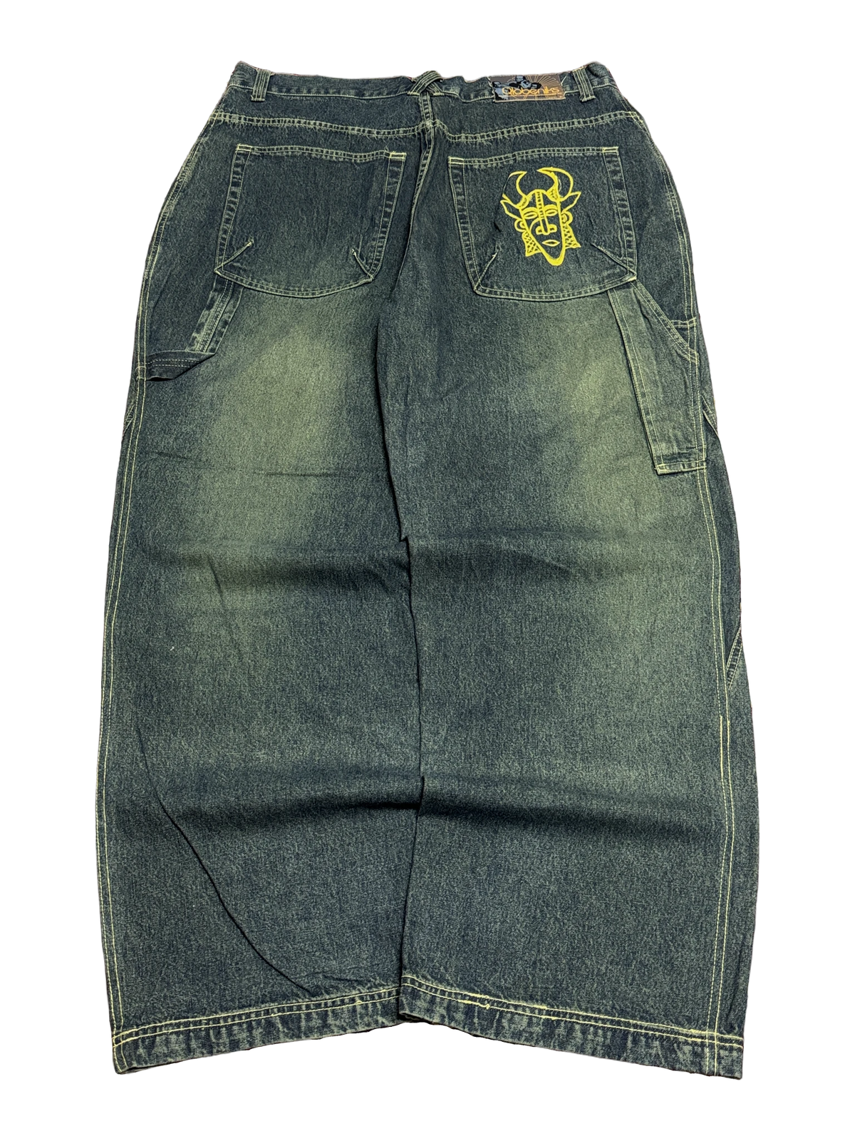 [V1192] Vintage y2k Qlobeniks marineblaue baggy jeans