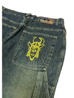 [V1192] Vintage y2k Qlobeniks marineblaue baggy jeans