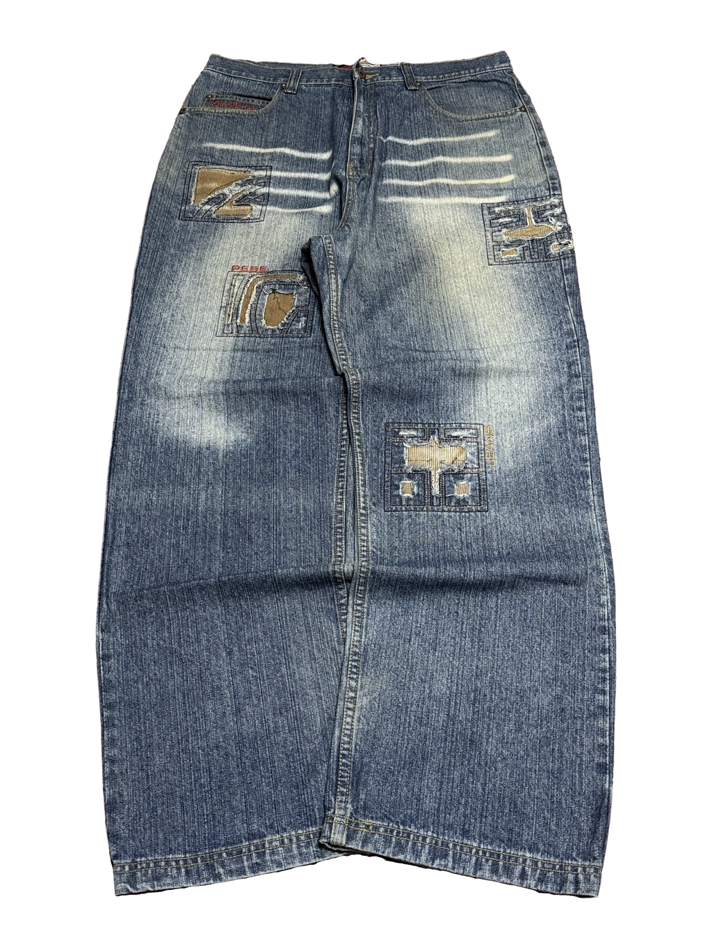 [V1193] Vintage y2k Pe.be blaue baggy jeans