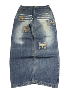 [V1193] Vintage y2k Pe.be blaue baggy jeans