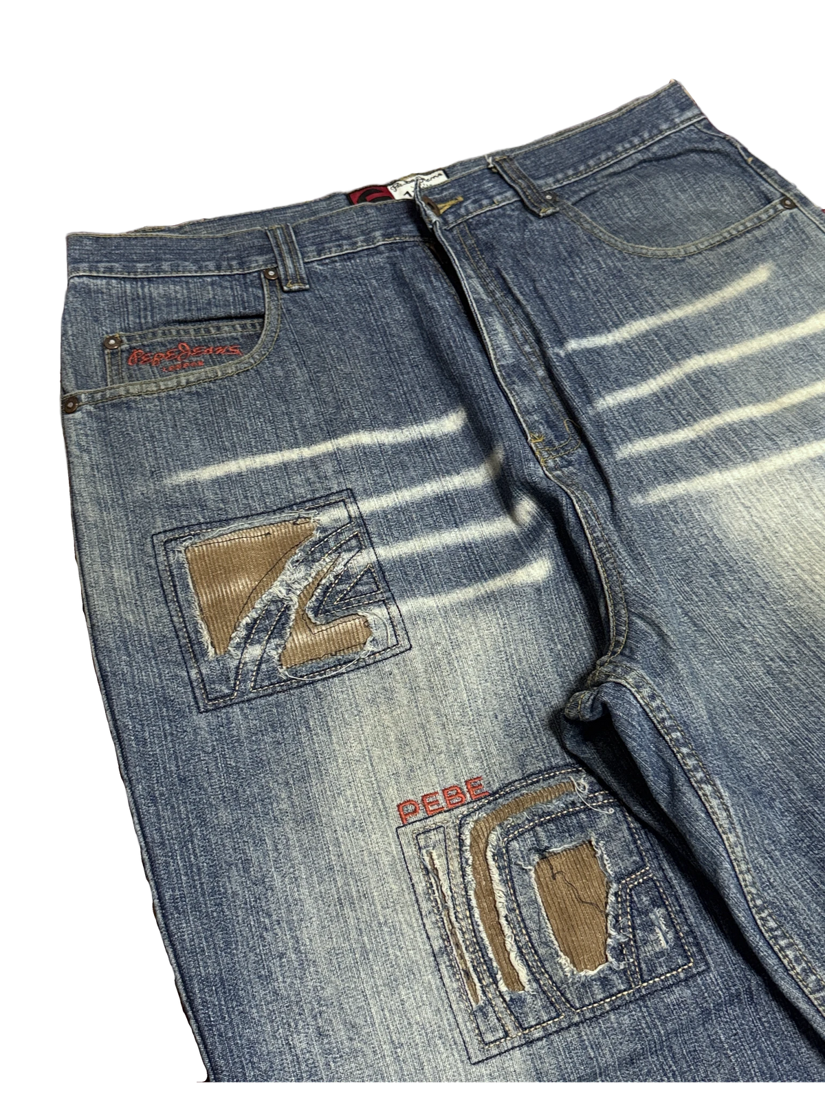 [V1193] Vintage y2k Pe.be blaue baggy jeans
