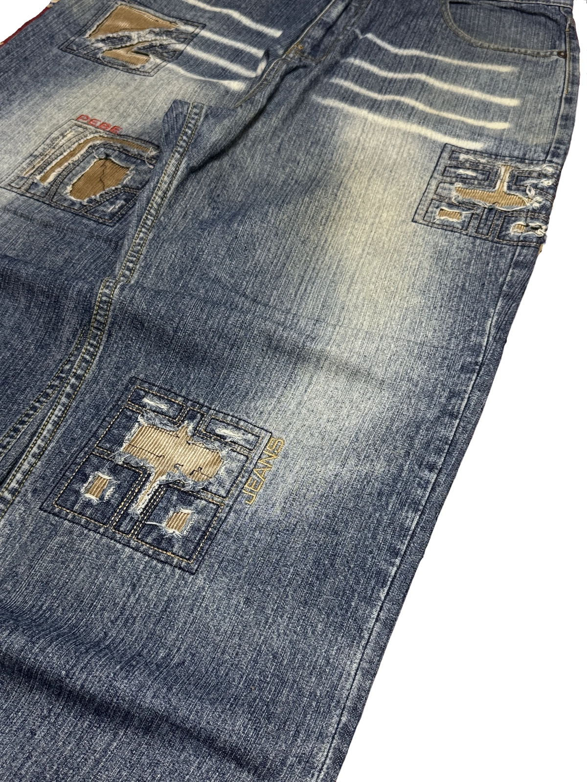 [V1193] Vintage y2k Pe.be blaue baggy jeans