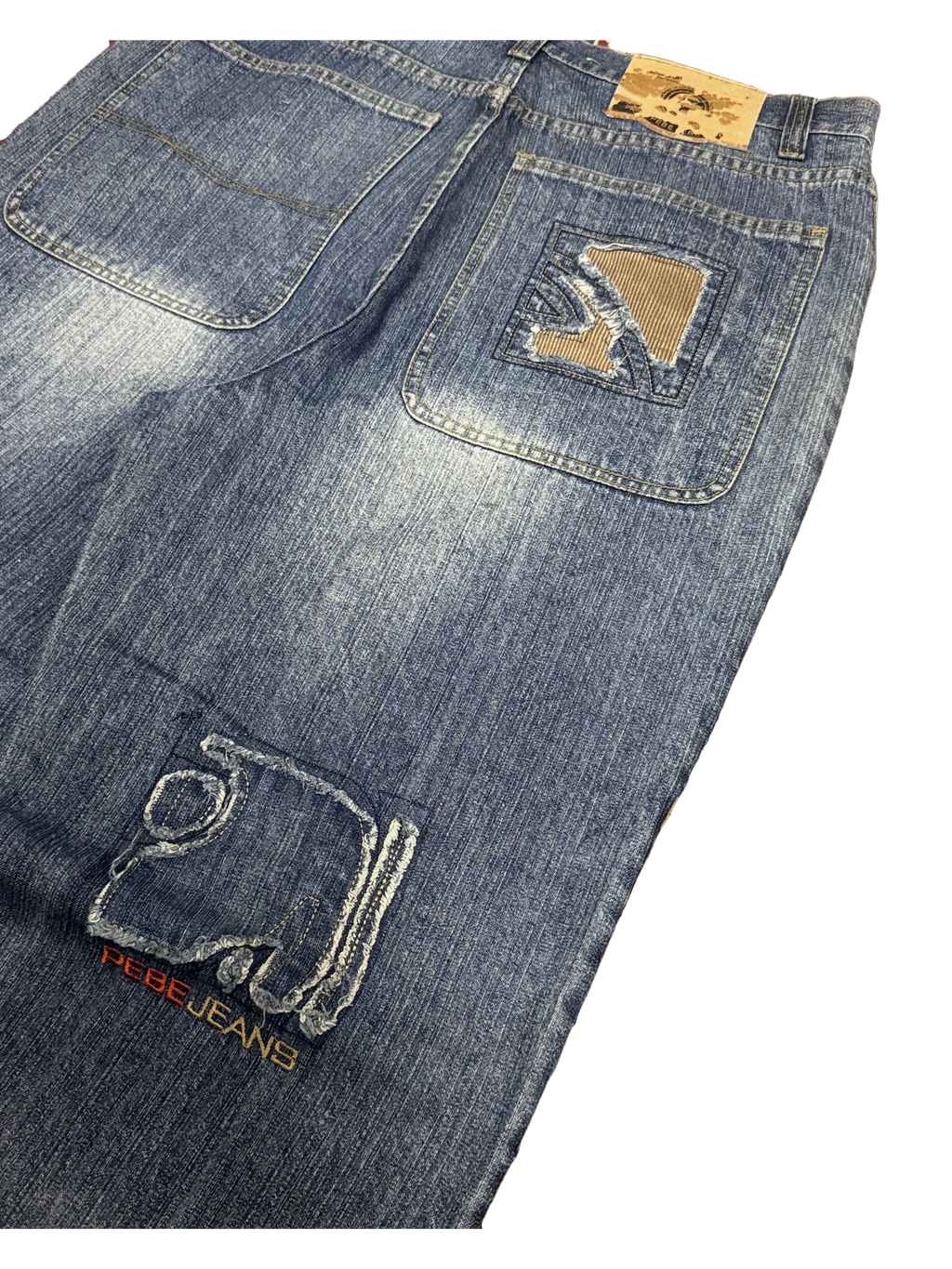 [V1193] Vintage y2k Pe.be blaue baggy jeans