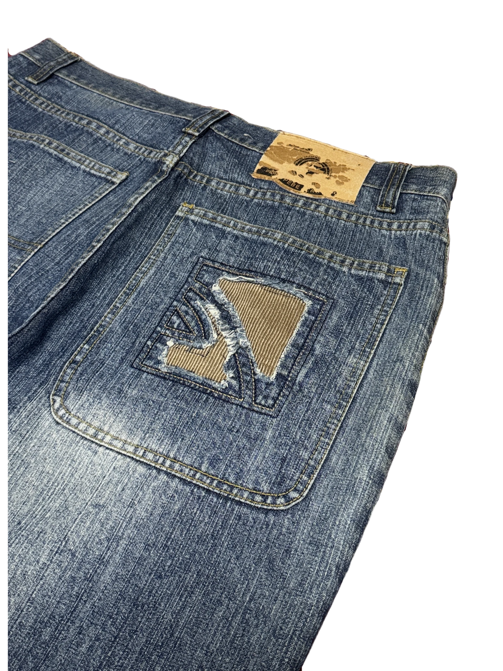[V1193] Vintage y2k Pe.be blaue baggy jeans