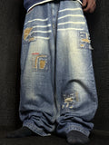 [V1193] Vintage y2k Pe.be blaue baggy jeans