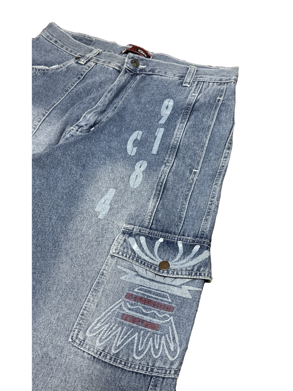 [V1194] Vintage y2k Cargo One blaue baggy jeans