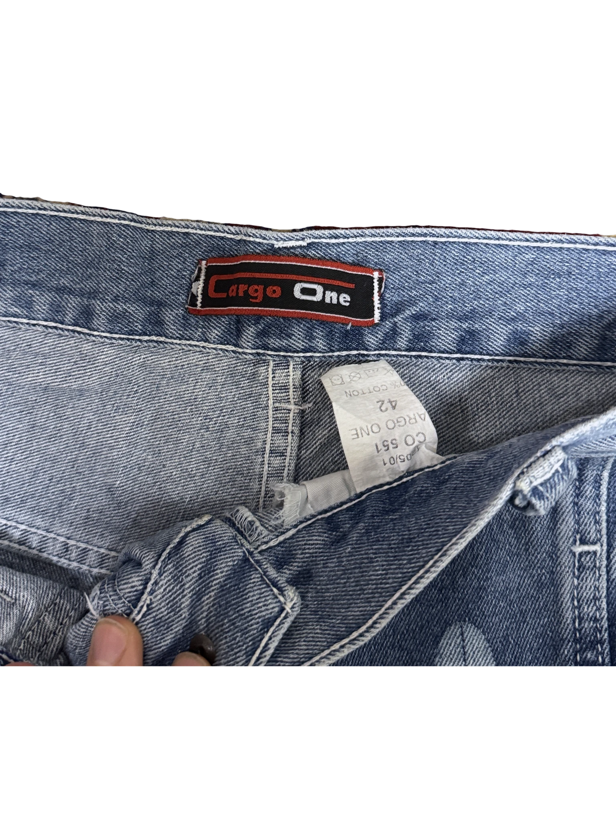 [V1194] Vintage y2k Cargo One blaue baggy jeans