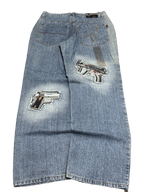 [V1195] Vintage y2k Rocawear blaue baggy jeans