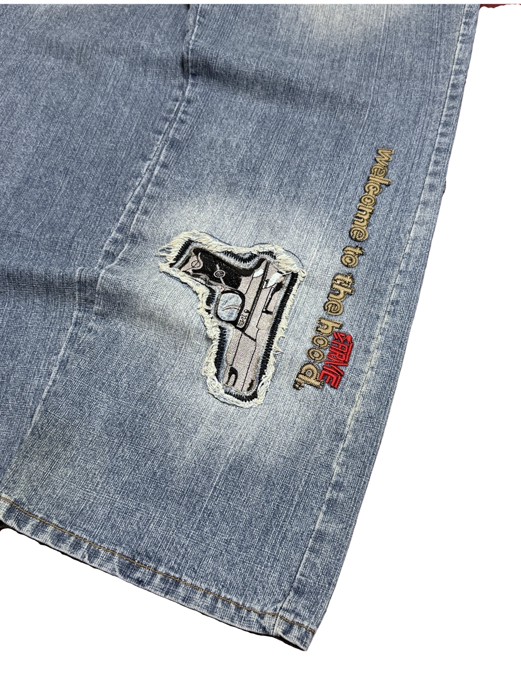 [V1195] Vintage y2k Rocawear blaue baggy jeans