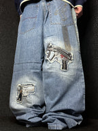 [V1195] Vintage y2k Rocawear blaue baggy jeans