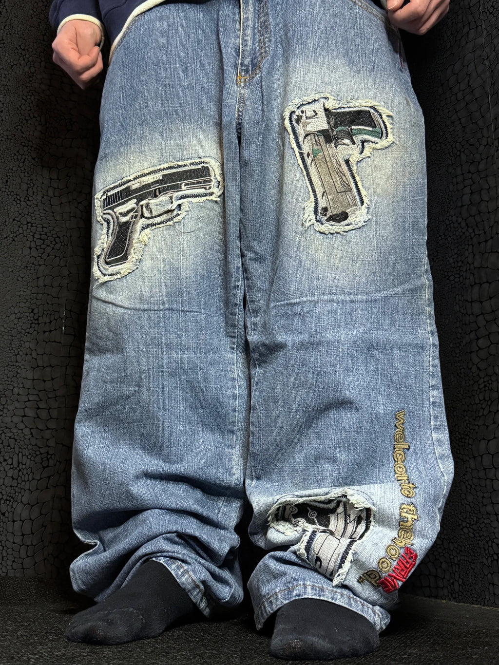 [V1195] Vintage y2k Rocawear blaue baggy jeans