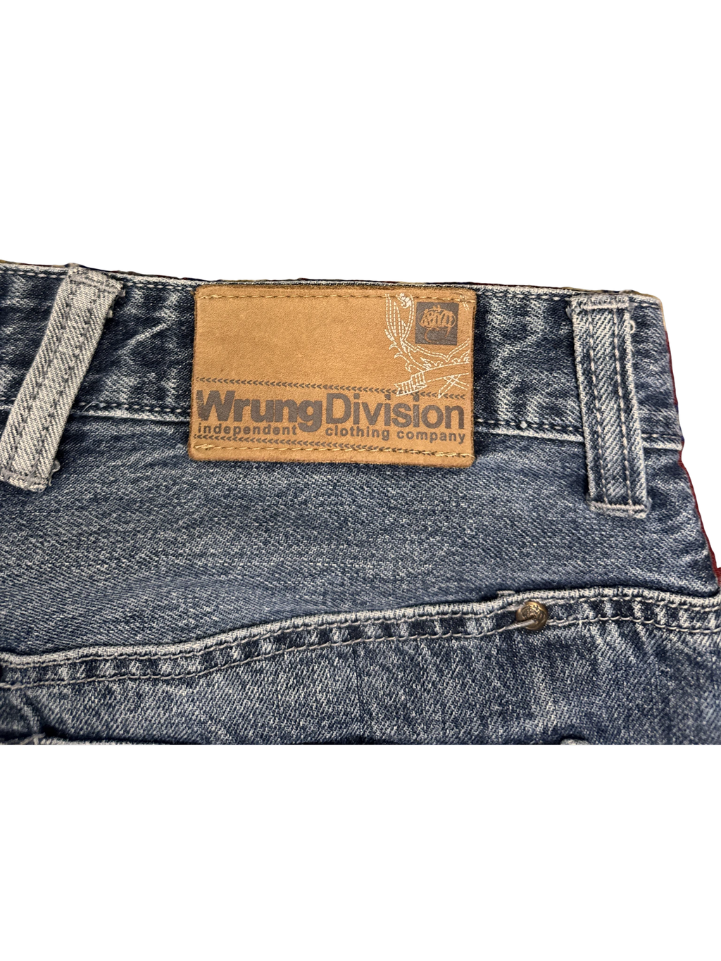 [V1196] Vintage y2k Wrung blaue baggy jeans