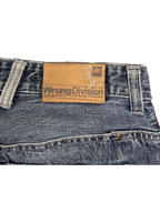[V1196] Vintage y2k Wrung blaue baggy jeans