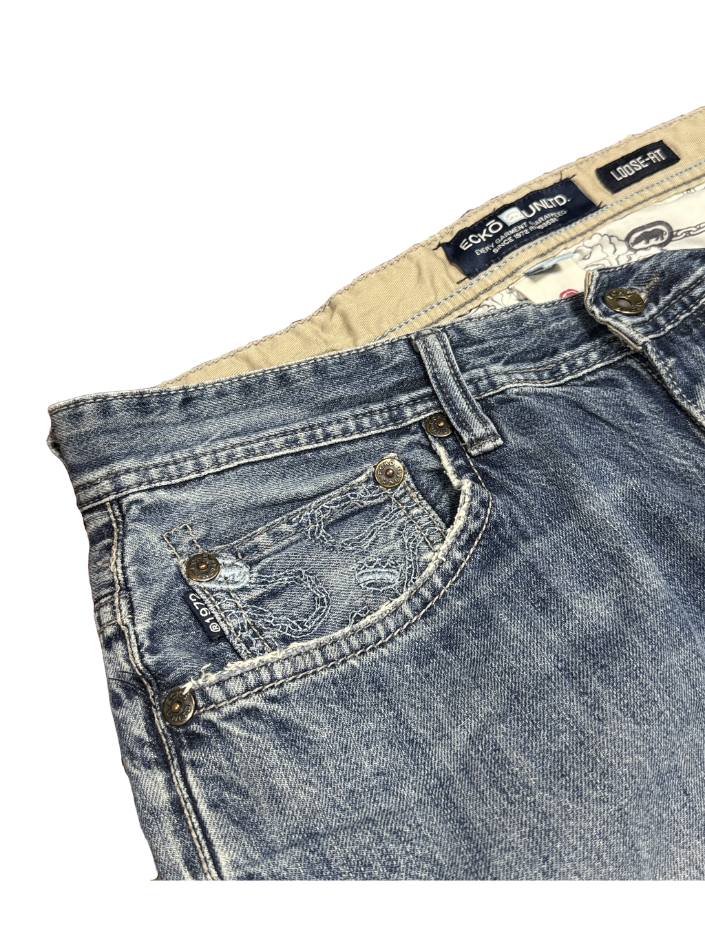 [V1197] Vintage y2k Ecko blaue straight jeans