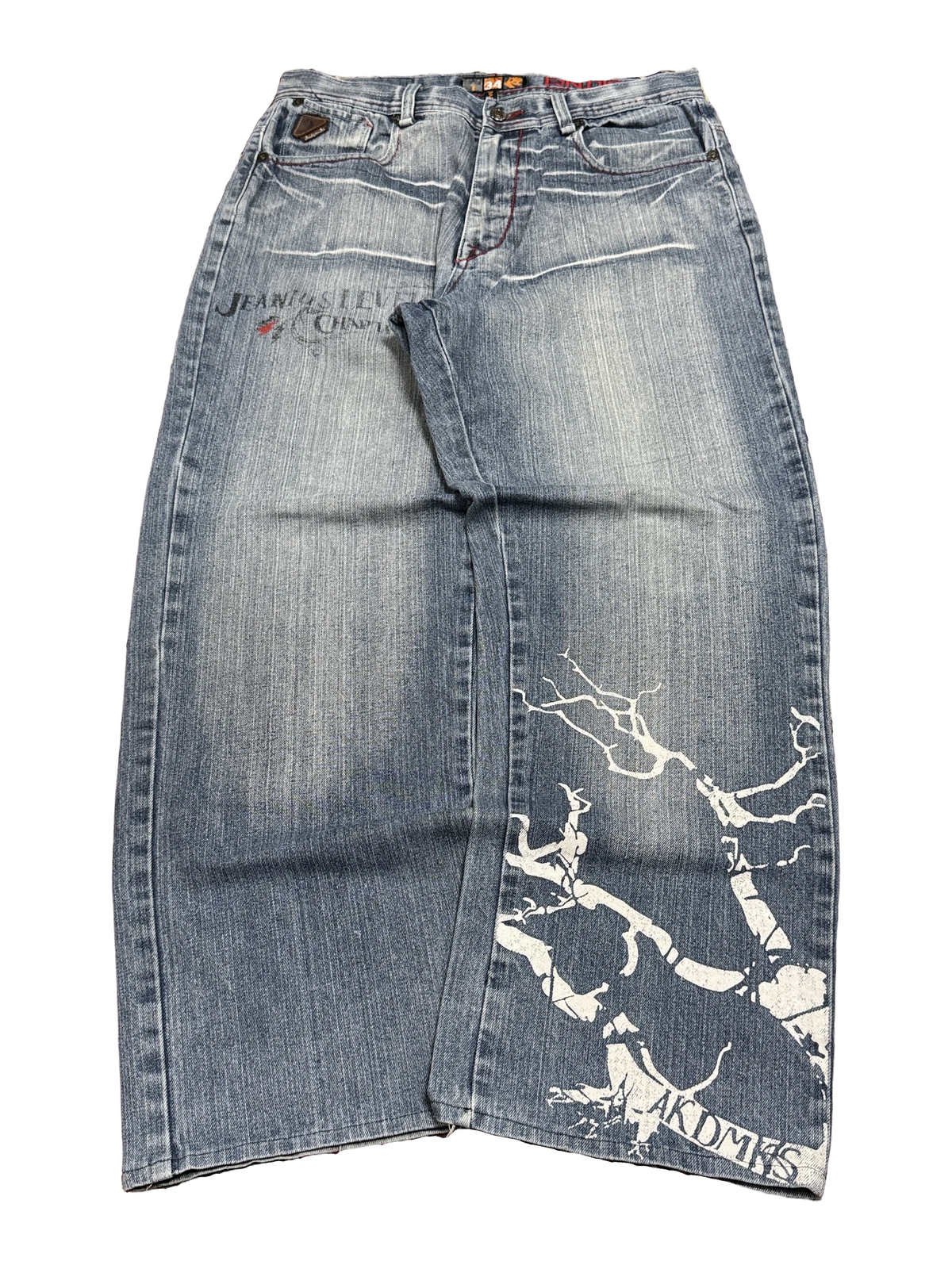 [V1198] Vintage y2k Akademiks blaue baggy jeans