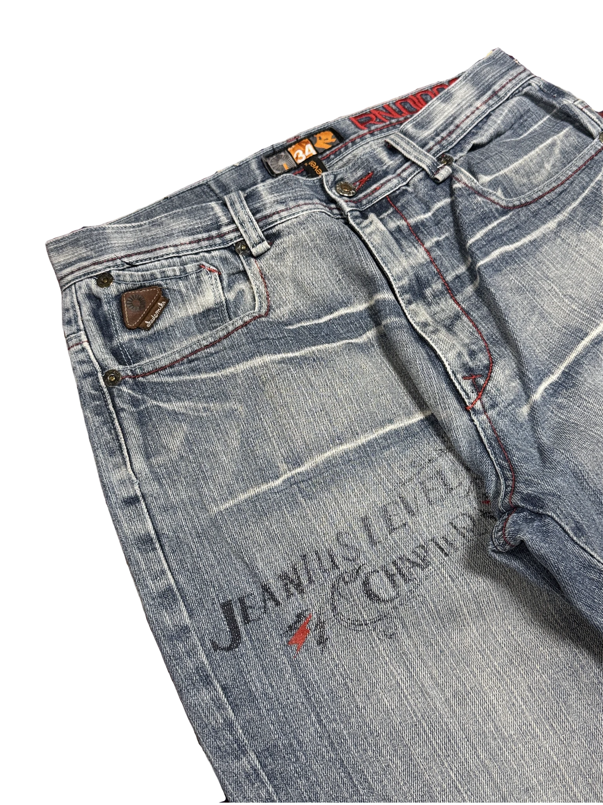 [V1198] Vintage y2k Akademiks blaue baggy jeans