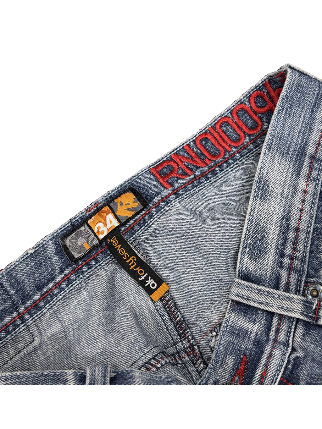 [V1198] Vintage y2k Akademiks blaue baggy jeans
