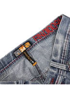 [V1198] Vintage y2k Akademiks blaue baggy jeans