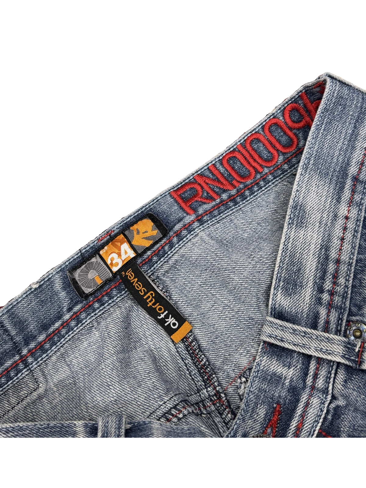 [V1198] Vintage y2k Akademiks blaue baggy jeans