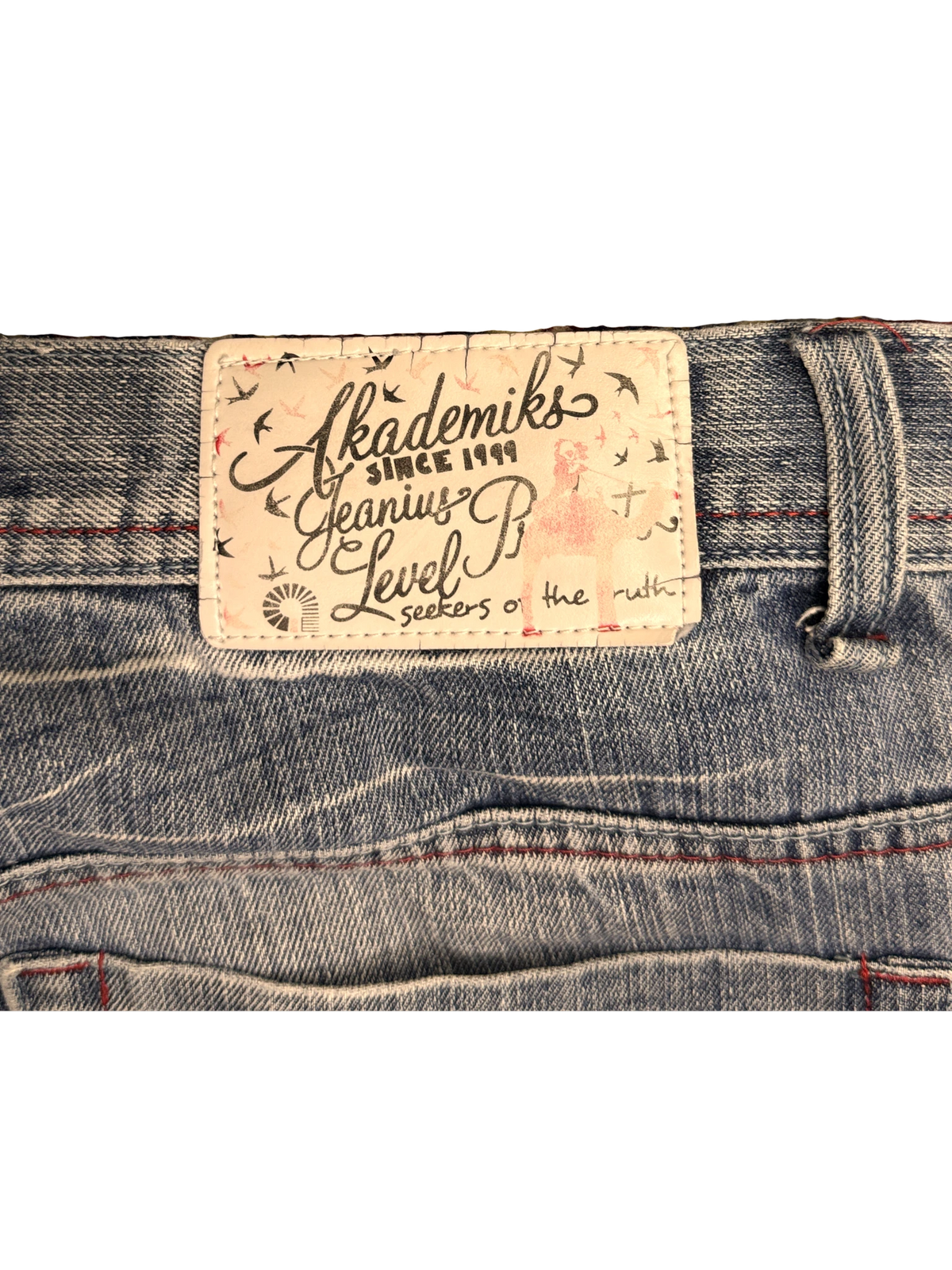 [V1198] Vintage y2k Akademiks blaue baggy jeans