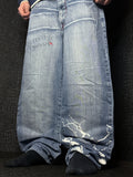 [V1198] Vintage y2k Akademiks blaue baggy jeans