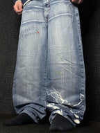 [V1198] Vintage y2k Akademiks blaue baggy jeans