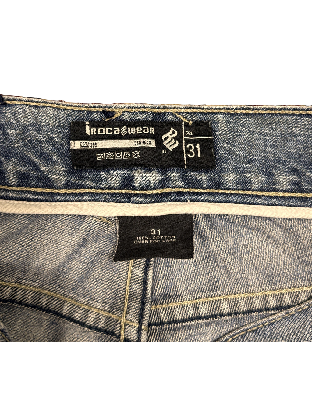[V1200] Vintage y2k Rocawear blaue baggy jeans