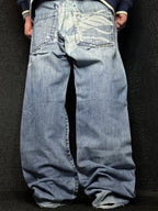 [V1200] Vintage y2k Rocawear blaue baggy jeans